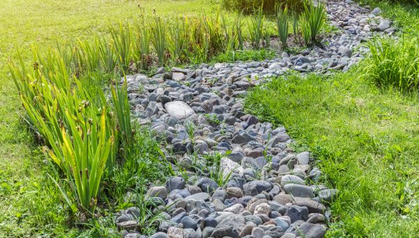 River Rock Garden Installation in Manchester